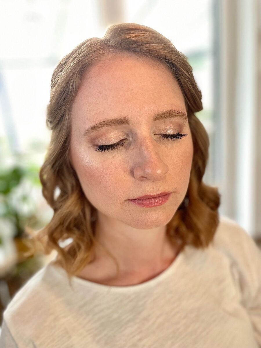 Weiches Braut-Make-up, natürlicher Look